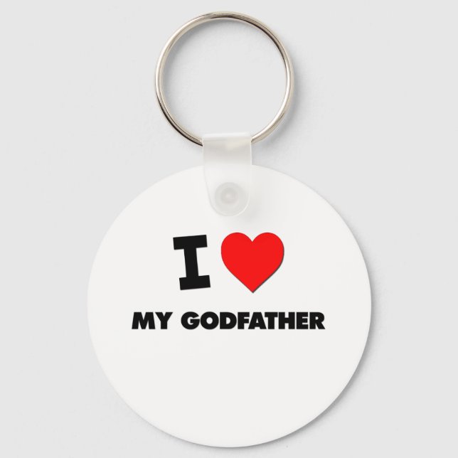Chaveiro Eu Amo Meu padrinho (Frente)
