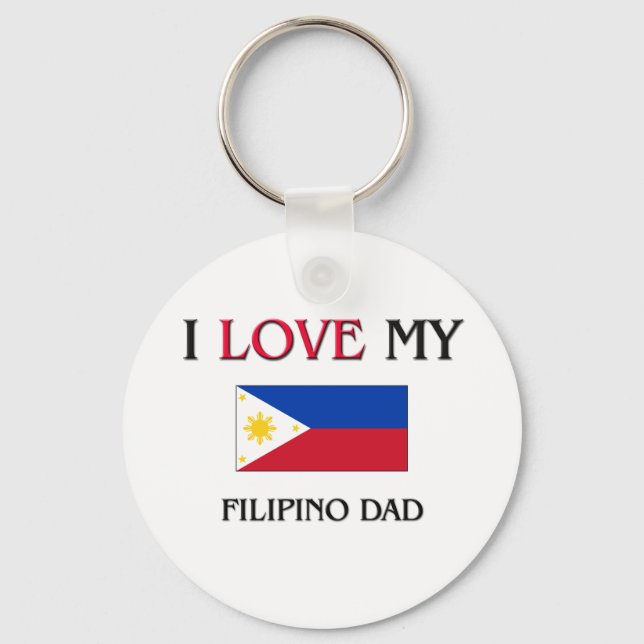 Chaveiro Eu amo meu Pai filipino (Frente)