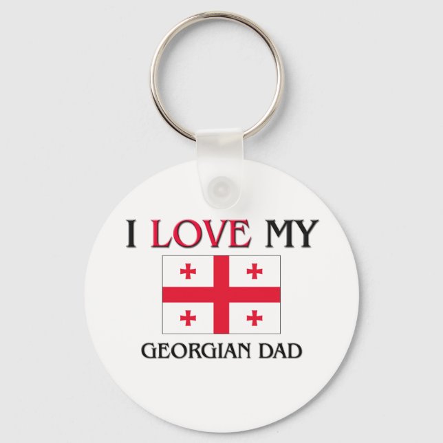 Chaveiro Eu Amo Meu Pai Georgiano (Frente)