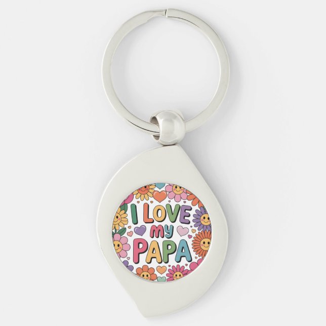 Chaveiro Eu amo meu papai (Frente)