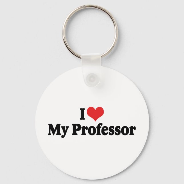 Chaveiro Eu Amo Meu Pingente de Professor (Frente)
