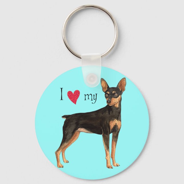 Chaveiro Eu amo meu pino mín (Frente)