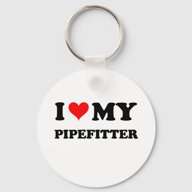 Chaveiro Eu Amo Meu Pipefitter (Frente)