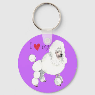 Chaveiro Eu amo meu Poodle