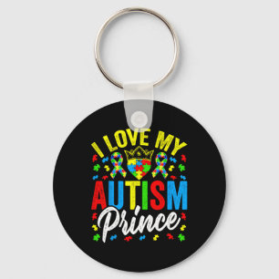 Chaveiro Eu Amo Meu Príncipe Autismo - Apoio Autismo Autist