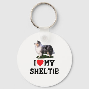 Chaveiro Eu amo meu Sheltie