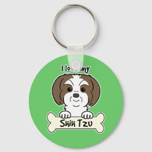 Chaveiro Eu amo meu Shih Tzu
