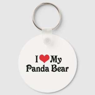 Chaveiro Eu Amo Meu Urso De Panda