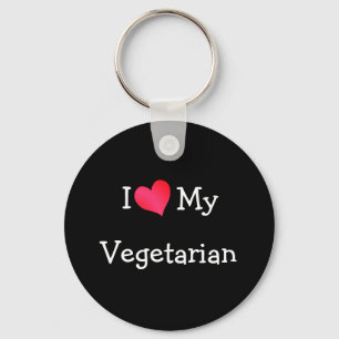 Chaveiro Eu amo meu vegetariano