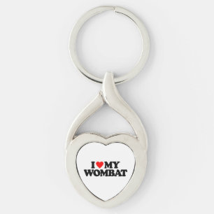 CHAVEIRO EU AMO MEU WOMBAT