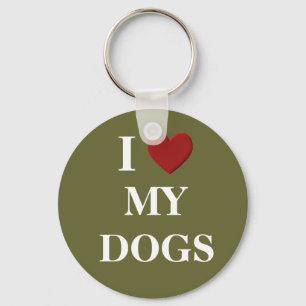 CHAVEIRO EU AMO MEUS CÃES