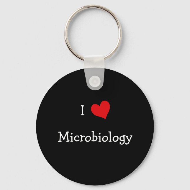 Chaveiro Eu Amo Microbiologia (Frente)