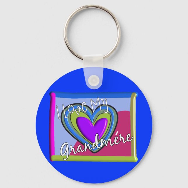 Chaveiro Eu amo minha avó (FRANCÊS) (Frente)