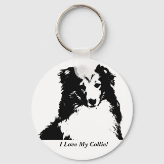 Chaveiro Eu Amo Minha Cadeia De Chave Personalizada Collie