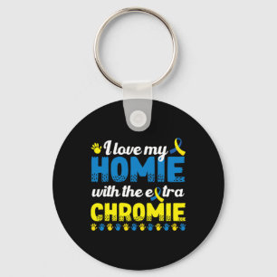 Chaveiro Eu Amo Minha Casa Com Um Sindrom Extra Chromie Bai