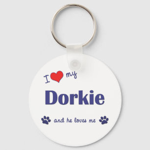 Chaveiro Eu Amo Minha Dorkie (Cachorro Masculino)