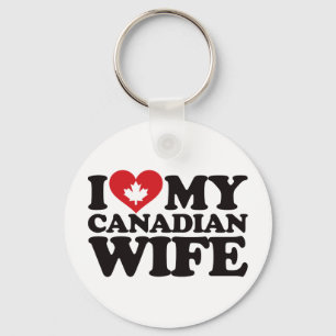 Chaveiro Eu amo minha esposa canadense