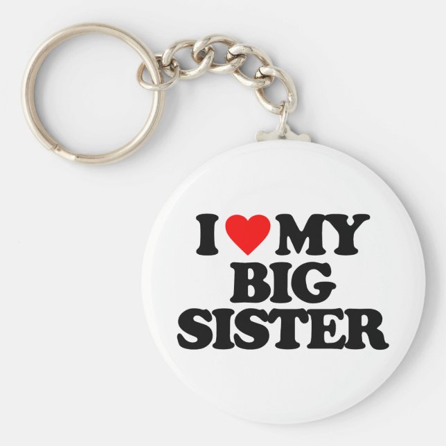 CHAVEIRO EU AMO MINHA IRMÃ GRANDE (Frente)