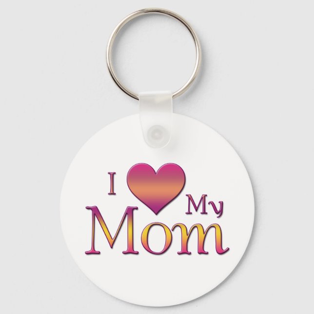 Chaveiro Eu Amo Minha Mãe (Frente)