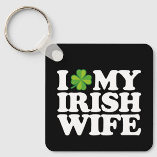 Chaveiro Eu Amo Minha Mulher Irlandesa Casal Divertido no D
