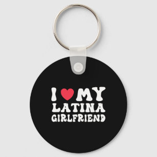 Chaveiro Eu Amo Minha Namorada Latina Coração Namorada Engr