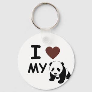 CHAVEIRO EU AMO MINHA PANDA