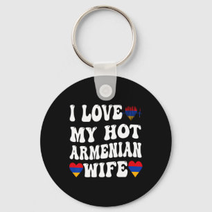 Chaveiro Eu Amo Minha Quente Esposa Armênia Bandeira da Arm