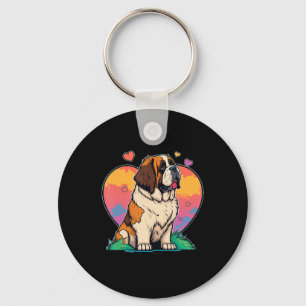 Chaveiro Eu Amo Minha Rua Santo Bernard Dog