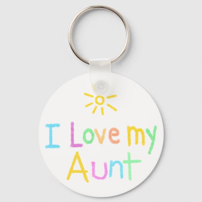 Chaveiro Eu Amo Minha Tia (Frente)
