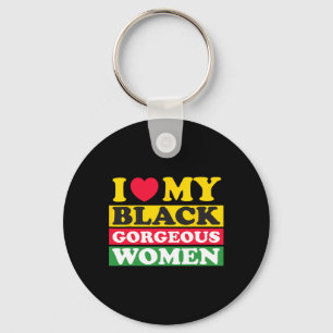 Chaveiro Eu Amo Minhas Mulheres Negras Lindas Mês da Histór