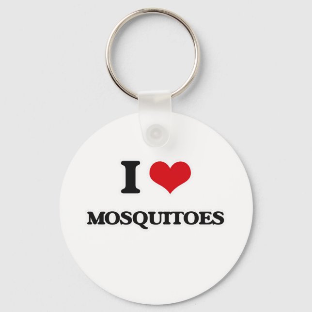 Chaveiro Eu amo mosquitos (Frente)