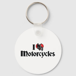 Chaveiro Eu Amo Motocicletas Heart