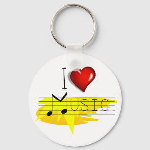 Chaveiro Eu amo música