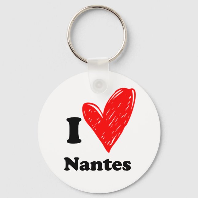 Chaveiro Eu amo Nantes (Frente)