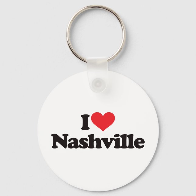 Chaveiro Eu amo Nashville (Frente)