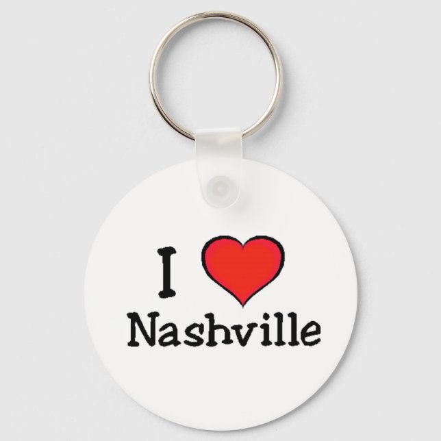 Chaveiro Eu amo Nashville (Frente)