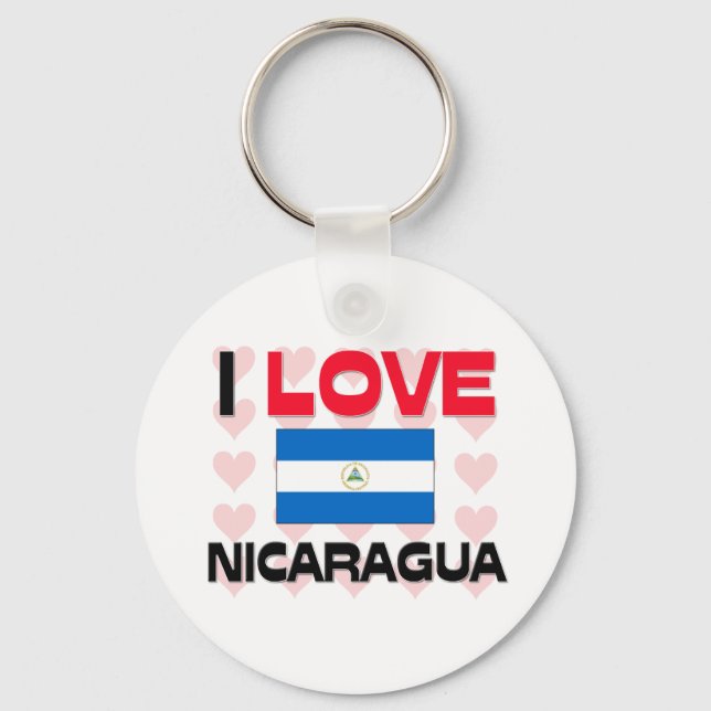 Chaveiro Eu amo Nicarágua (Frente)