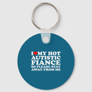 Chaveiro Eu Amo Noivo Autista Conscientização do Autismo Ap