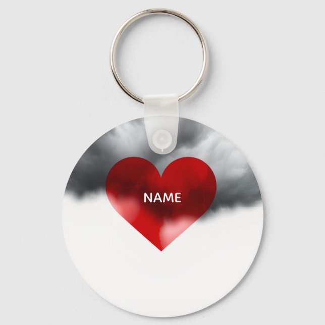 Chaveiro Eu Amo Nome Personalizado (Frente)