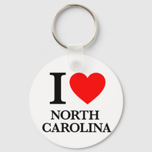 Chaveiro Eu amo North Carolina