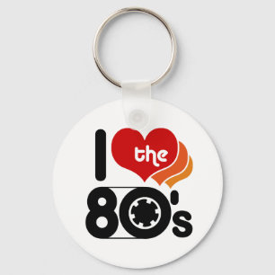 Chaveiro Eu amo o anos 80