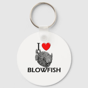 Chaveiro Eu amo o Blowfish