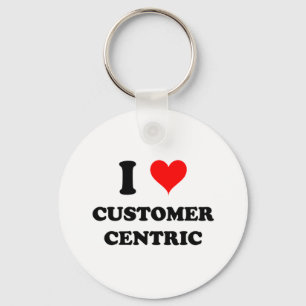 Chaveiro Eu amo o cliente céntrico
