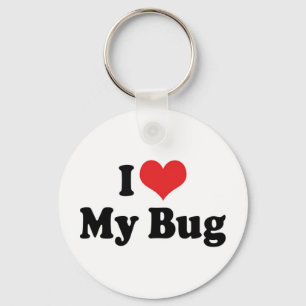 Chaveiro Eu Amo O Coração Meu Inseto - Amantes De Besouro