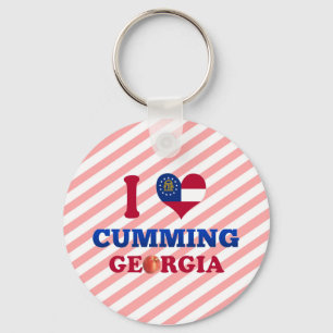 Chaveiro Eu amo o Cumming, Geórgia