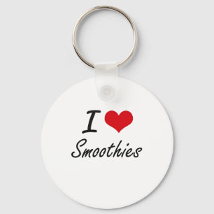 Chaveiro Eu amo o design artístico dos Smoothies