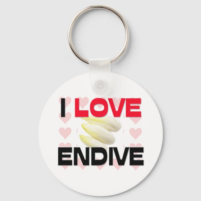 Chaveiro Eu Amo o Endive (Frente)