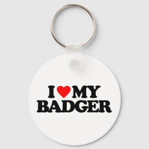 CHAVEIRO EU AMO O MEU BADGER