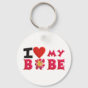 Chaveiro Eu amo o meu bobe