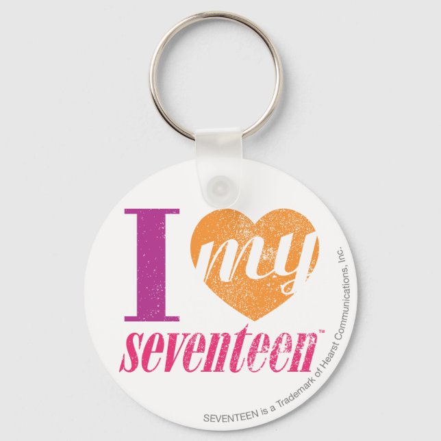 Chaveiro Eu Amo O Meu Laranja 17 (Frente)